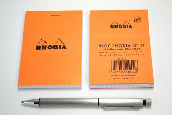 【纏め売】ロディアノートNo.11　オレンジ80冊セット+ロディアボールペン1本 楽天市場】ロディア RHODIA ブロックロディアNo.11 10冊セット+1冊