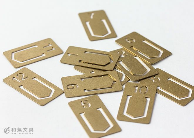トラベラーズカンパニー ブラス クリップ ナンバー柄 ◇ 通販 文房具の
