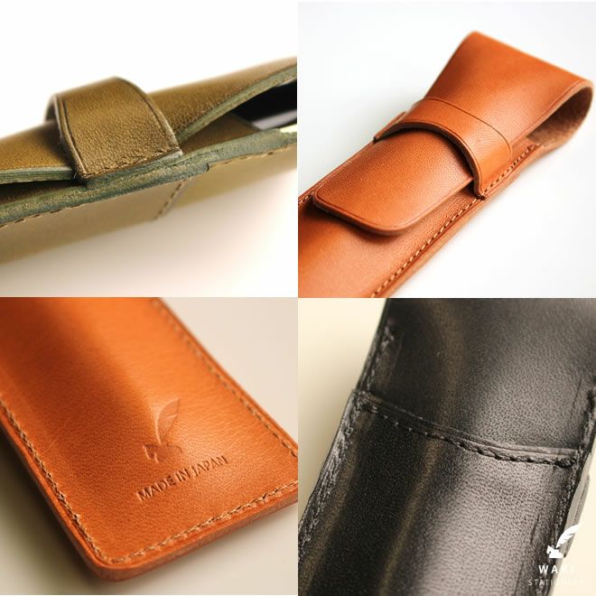 【新着商品】和気文具オリジナル 日本製 本革 1本差しペンシース キャメル 和気文具オリジナル 本革 1本差しペンシース ペンケース【名入れ 無料