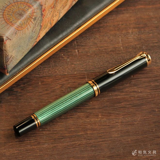 ペリカン Pelikan スーベレーンM400 グリーン 万年筆【名入れ 無料 