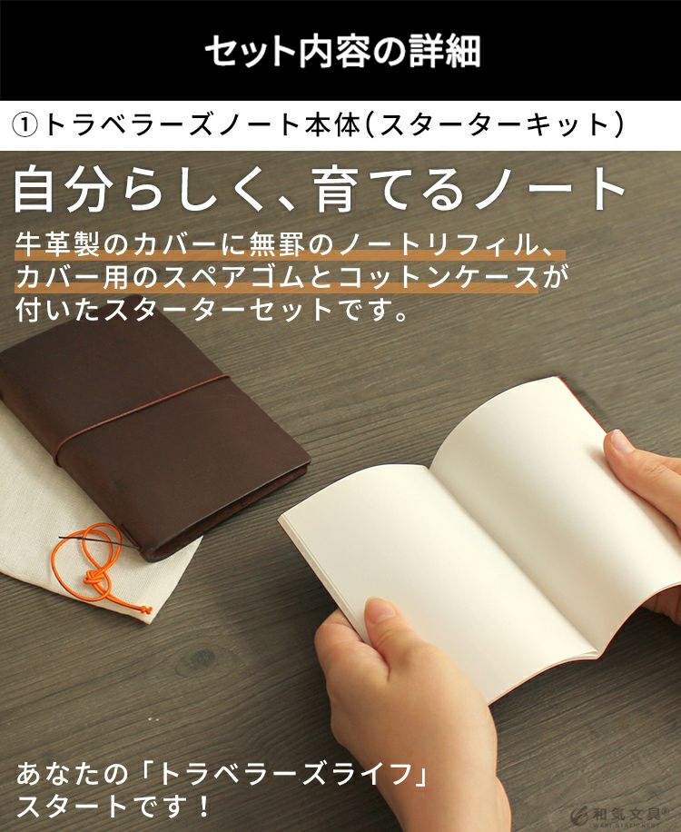 トラベラーズノート 初心者セット パスポートサイズ ジッパーケース