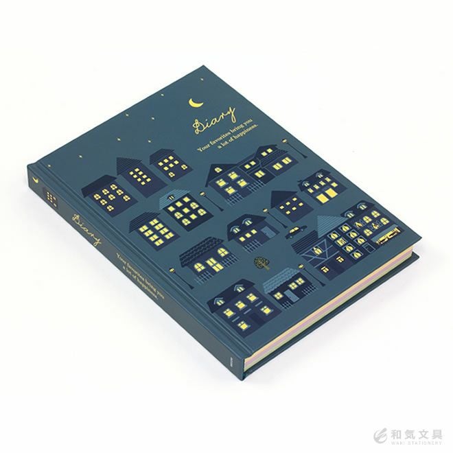 ミドリ midori 日記 夜の街柄 通販 文房具の和気文具