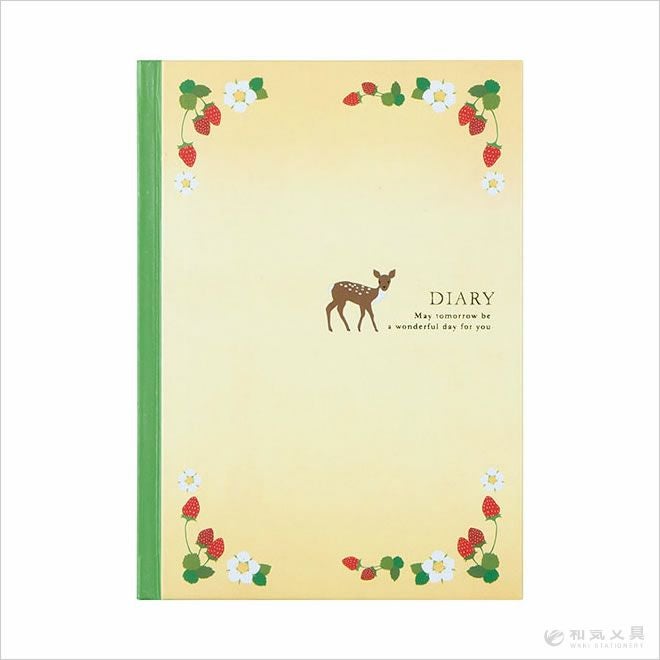 ミドリ midori 日記 こじか柄 通販 文房具の和気文具