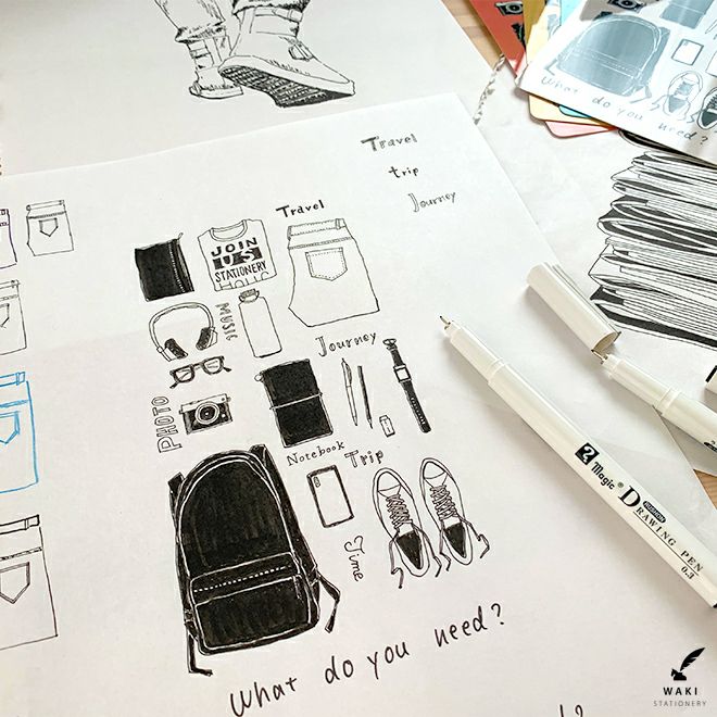 和気文具オリジナル トラベラーズノート レギュラーサイズ用 下敷き 旅