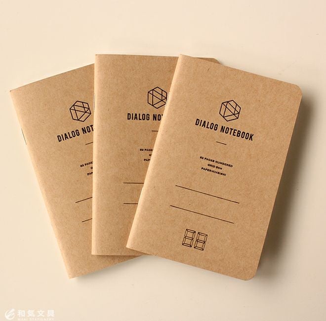 DIALOG NOTEBOOK ダイアログノート [3冊セット] ページ番号付 5mm方眼