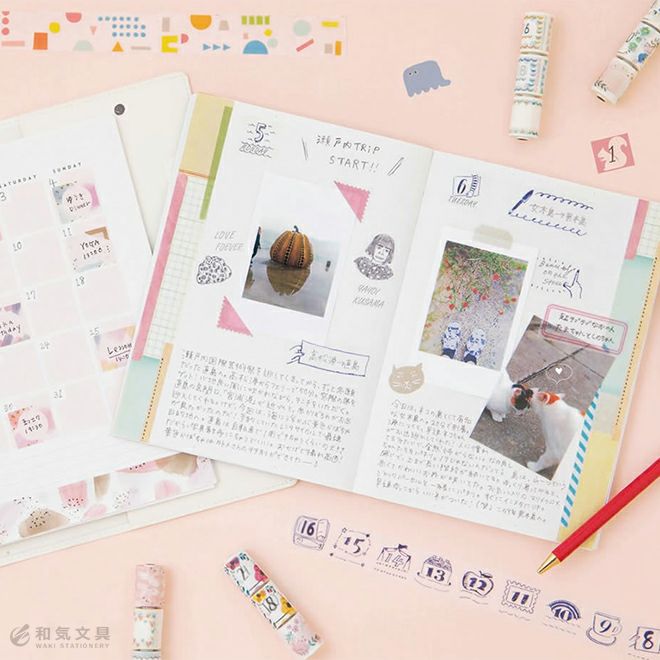 手帳カスタマイズ マークス MARKS 水性ペンで書けるマスキングテープ