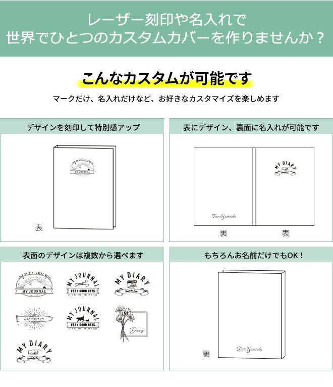 カスタマイズ オリジナル ハードカバー 和気文具オリジナル ハード