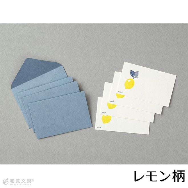 ミドリ midori カードセット 名刺サイズ 活版 文具女子 かわいい