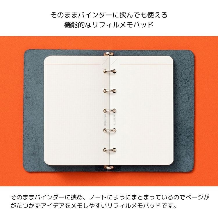 プロッター PLOTTER リフィル メモパッド 2mm方眼 80枚 [ ミニ5サイズ