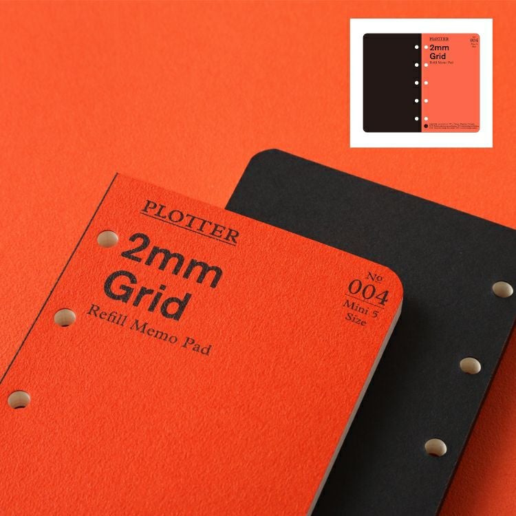 プロッター PLOTTER リフィル メモパッド 2mm方眼 80枚 [ ミニ5サイズ