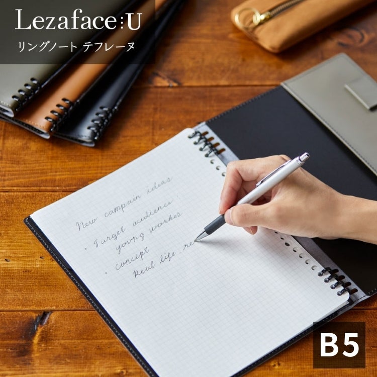 �L���O�W�� ���U�t�F�XU �����O�m�[�g �e�t���[�k B5 kingjim lezaface